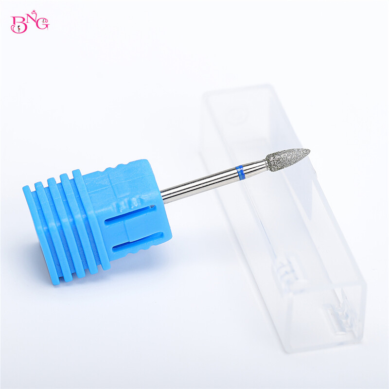 Καθαριστικό τρυπάνι νυχιών με σχήμα φλόγας, καθαρό τρυπάνι νυχιών 3/32'' Επαγγελματικό καθαριστικό καρβιδίου ασφαλείας κάτω από τα νύχια για το νεκρό δέρμα της επιδερμίδας
