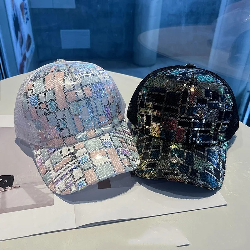1buc șapcă de baseball cu paiete Pălărie de vară pentru copii șapcă ușoară respirabilă șapcă ocazională de zi cu zi pentru fete potrivită pentru copii