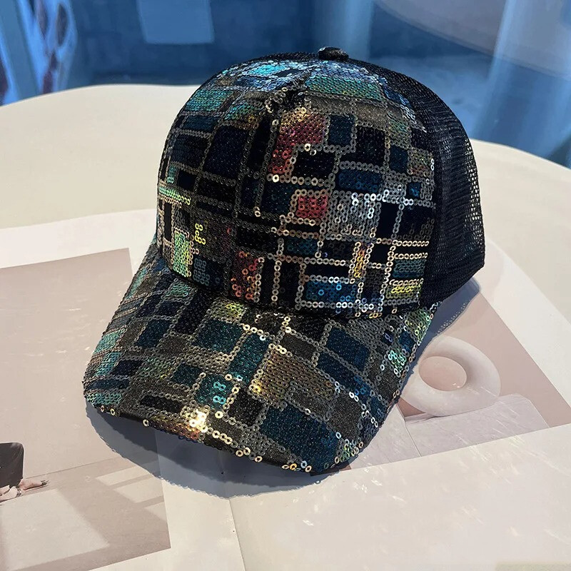 1buc șapcă de baseball cu paiete Pălărie de vară pentru copii șapcă ușoară respirabilă șapcă ocazională de zi cu zi pentru fete potrivită pentru copii