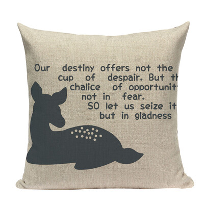 Nordic Home Διακοσμητικά Καλύμματα Μαξιλαριών Γνήσια Bear Deer Cushions Προσαρμοσμένη διακόσμηση υψηλής ποιότητας 45cmx45cm τετράγωνη στάμπα μαξιλαροθήκη