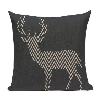 Nordic Home Διακοσμητικά Καλύμματα Μαξιλαριών Γνήσια Bear Deer Cushions Προσαρμοσμένη διακόσμηση υψηλής ποιότητας 45cmx45cm τετράγωνη στάμπα μαξιλαροθήκη