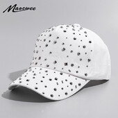 Γυναικεία καπέλα από στρας Diamond Sun Cap Swag Κασκέτα Snap Back Gorras Μονόχρωμα Καλοκαιρινά καπέλα μπέιζμπολ Dad Girl Bone Snapback
