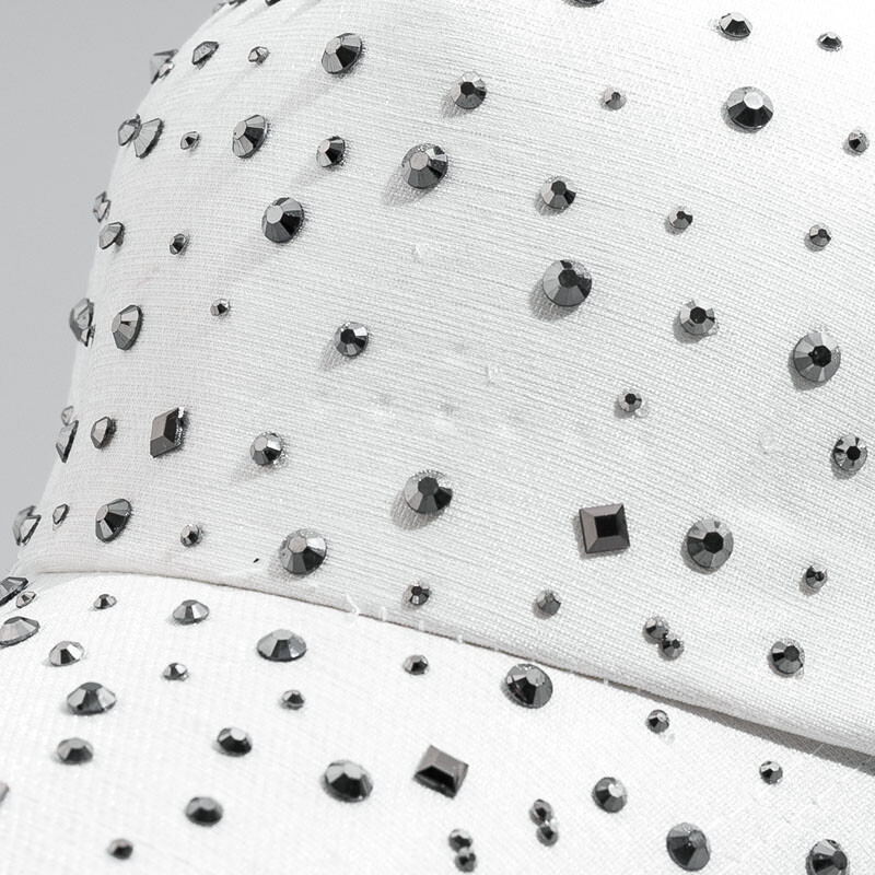 Γυναικεία καπέλα από στρας Diamond Sun Cap Swag Κασκέτα Snap Back Gorras Μονόχρωμα Καλοκαιρινά καπέλα μπέιζμπολ Dad Girl Bone Snapback