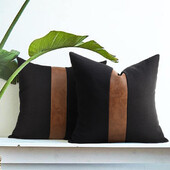 Perna din piele alb-negru perna stil minimalist perna canapea dormitor perna decorare fereastra perna decor casa