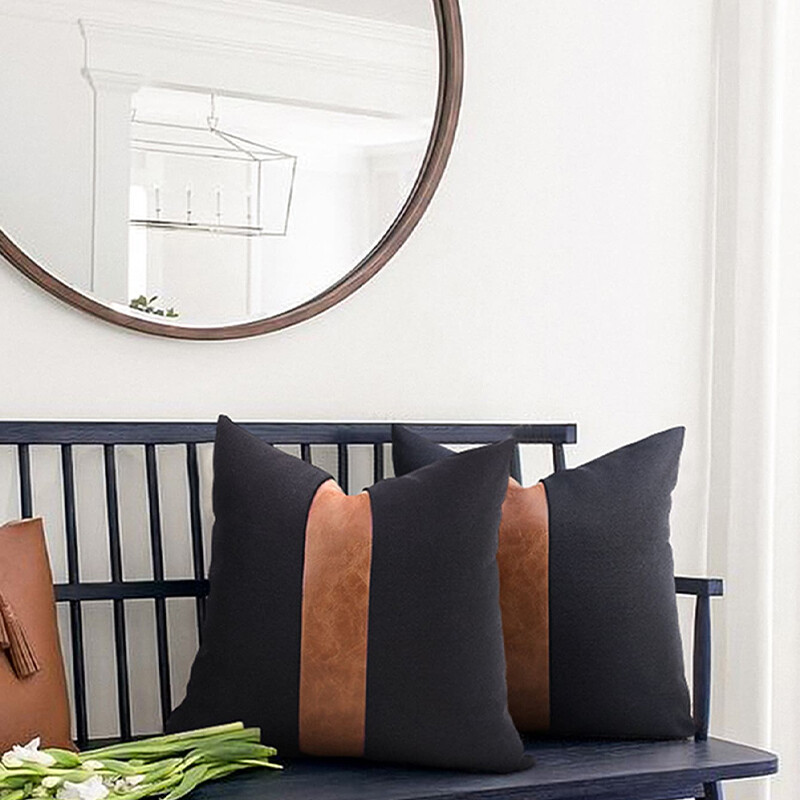 Perna din piele alb-negru perna stil minimalist perna canapea dormitor perna decorare fereastra perna decor casa