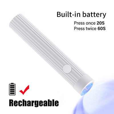 LINMANDA 1kom prijenosna UV/LED lampa za nokte u obliku olovke Bežično punjivo USB sušilo za nokte Jednostavno brzo sušenje za kućnu upotrebu