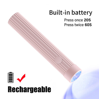 LINMANDA 1kom prijenosna UV/LED lampa za nokte u obliku olovke Bežično punjivo USB sušilo za nokte Jednostavno brzo sušenje za kućnu upotrebu