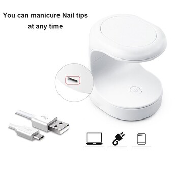 Mini Nail Dryer UV Lamp Manicure Machine Single Finger Nails Art Tool Gel Polish 16W Nail Dryer Lamp LED Lamp Εργαλεία μανικιούρ με USB