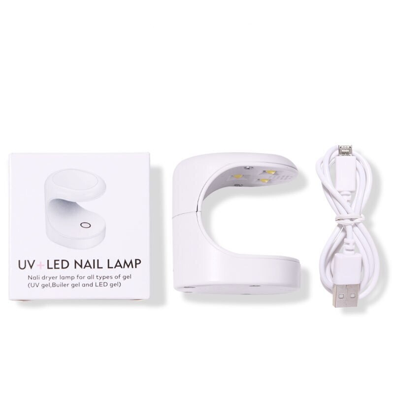 Mini sušilica za nokte UV lampa Stroj za manikuru Alat za manikuru s jednim prstom Gel lak za sušenje noktiju 16W LED lampa Alati za manikuru s USB-om