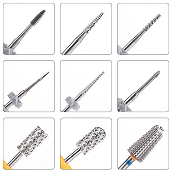 LadyMisty Tungsten Carbide Nail Drill Bit Electric Nail Mills Cutter για Αξεσουάρ νυχιών μηχανής μανικιούρ