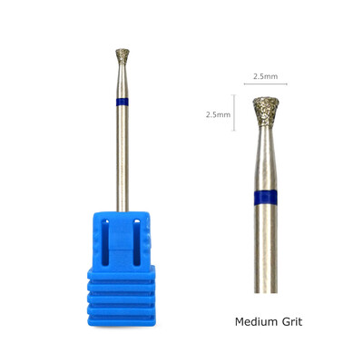 HYTOOS 3mm Αντεστραμμένο κωνικό τρυπάνι καθαρού νυχιού, μύτες από τιτάνιο ρωσικό διαμάντι για νύχια Dead Skin Cleaner Accessories