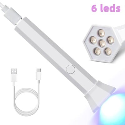 Prijenosna lampa za sušenje noktiju UV LED svjetiljka za nokte za stvrdnjavanje svih gel lakova USB punjiva mašina za brzo sušenje manikure Alati za uređenje noktiju