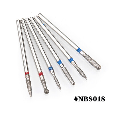 6PCS Glodalo za manikuru Dijamantna keramika NBS set glava za brušenje noktiju Gel električni aparat za manikuru Dodaci Alati