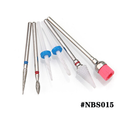 6PCS Glodalo za manikuru Dijamantna keramika NBS set glava za brušenje noktiju Gel električni aparat za manikuru Dodaci Alati