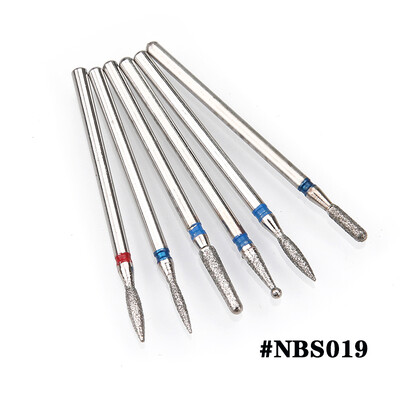 6PCS Glodalo za manikuru Dijamantna keramika NBS set glava za brušenje noktiju Gel električni aparat za manikuru Dodaci Alati