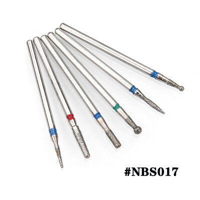 6PCS Glodalo za manikuru Dijamantna keramika NBS set glava za brušenje noktiju Gel električni aparat za manikuru Dodaci Alati