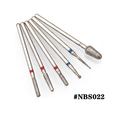 6PCS Glodalo za manikuru Dijamantna keramika NBS set glava za brušenje noktiju Gel električni aparat za manikuru Dodaci Alati