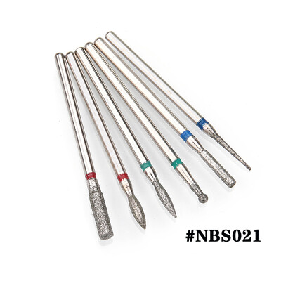 6PCS Glodalo za manikuru Dijamantna keramika NBS set glava za brušenje noktiju Gel električni aparat za manikuru Dodaci Alati