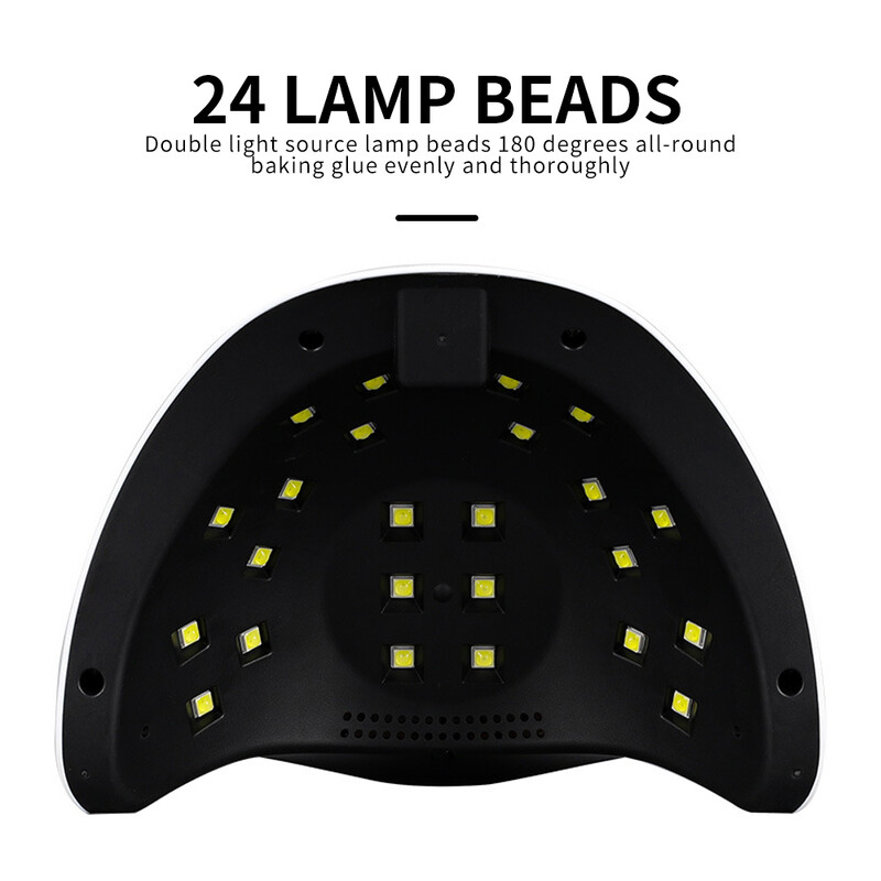 Επαγγελματική λάμπα νυχιών LED Μανικιούρ UV Lamp Στεγνωτήρα νυχιών για UV Gel Μηχανή νυχιών με τζελ LED Έξυπνο βύσμα USB