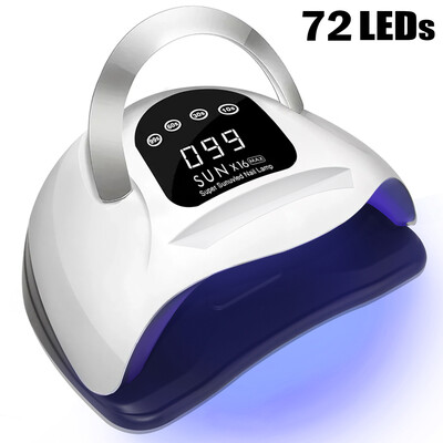 Λάμπα νυχιών 300W 72 Beads UV LED Επαγγελματικό στεγνωτήριο για λάμπες ωρίμανσης νυχιών με μεγάλη οθόνη αφής φώτα στεγνώματος Gel Polish Gel