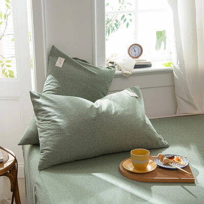 1 Ζευγάρι καρό ριγέ 100% βαμβακερό κάλυμμα μαξιλαριού καμβά Μαξιλαροθήκη Καρέκλα καναπέ Διακοσμητικό για το σπίτι Κάλυμμα μαξιλαριού ριχτάρι 30x50/40x60/48x74 cm