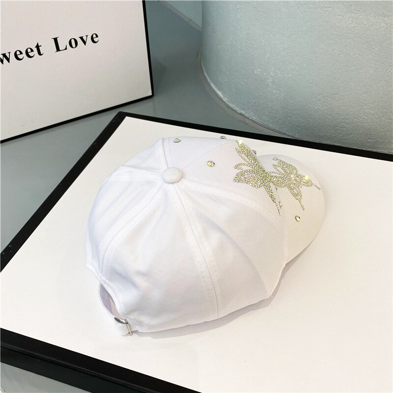Modni dizajnerski šešir Leptir kristalni ženski šeširi Kapa za bejzbol Gorras Kpop šešir za sunčanje Viziri Vanjski Chapeu Feminino hip hop šešir