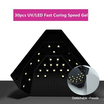 Φωτιστικό νυχιών 48W Professional Diamond Shaped UV LED Polish Lights Nail Dryer 3 Timers Auto Sensor Smart Nail Salon Equipment Tools