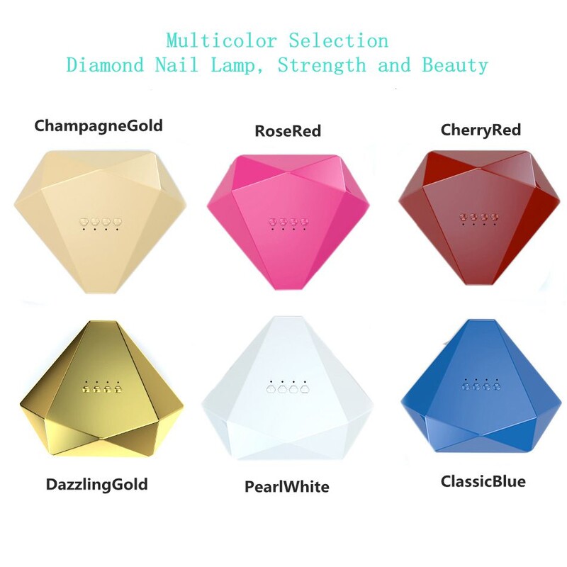 Lampa za nokte 48 W Profesionalna UV LED svjetla za poliranje u obliku dijamanta Sušilo za nokte 3 tajmera Automatski senzor Oprema za pametne salone za nokte Alati