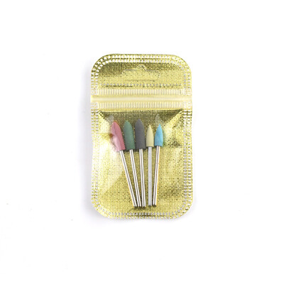 5 τμχ/συσκευασία Diamond Milling Cutter Nail Drill Rotary Bits Σετ λίμες νυχιών Cuticle Clean Burr Manicure Cutter Nail Art Tools