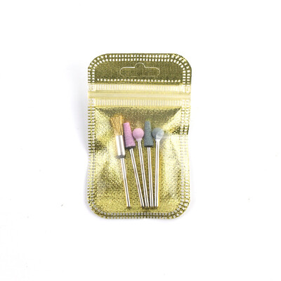 5 τμχ/συσκευασία Diamond Milling Cutter Nail Drill Rotary Bits Σετ λίμες νυχιών Cuticle Clean Burr Manicure Cutter Nail Art Tools