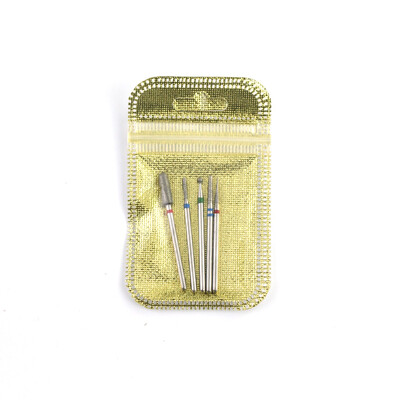 5 τμχ/συσκευασία Diamond Milling Cutter Nail Drill Rotary Bits Σετ λίμες νυχιών Cuticle Clean Burr Manicure Cutter Nail Art Tools