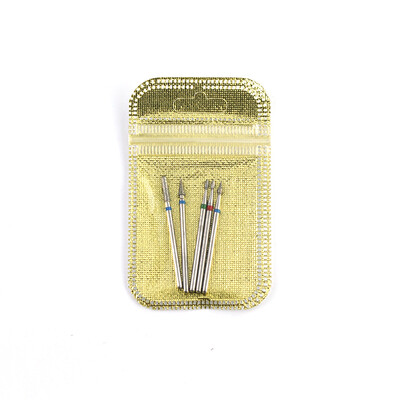 5 τμχ/συσκευασία Diamond Milling Cutter Nail Drill Rotary Bits Σετ λίμες νυχιών Cuticle Clean Burr Manicure Cutter Nail Art Tools