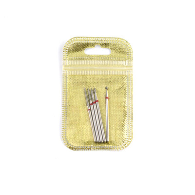 5 τμχ/συσκευασία Diamond Milling Cutter Nail Drill Rotary Bits Σετ λίμες νυχιών Cuticle Clean Burr Manicure Cutter Nail Art Tools