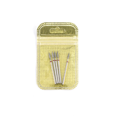 5 τμχ/συσκευασία Diamond Milling Cutter Nail Drill Rotary Bits Σετ λίμες νυχιών Cuticle Clean Burr Manicure Cutter Nail Art Tools