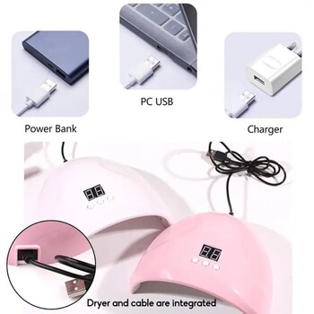 LULAA UV Nail Dryer Gel Εργαλείο μανικιούρ νυχιών φωτός με αυτόματο αισθητήρα για το σπίτι κομμωτήριο Fingernail Led λάμπα νυχιών για λάμπες ωρίμανσης