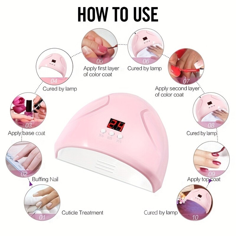 LULAA UV Nail Dryer Gel Εργαλείο μανικιούρ νυχιών φωτός με αυτόματο αισθητήρα για το σπίτι κομμωτήριο Fingernail Led λάμπα νυχιών για λάμπες ωρίμανσης