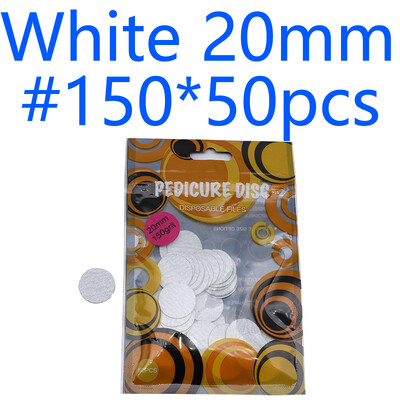 Naujas~Juodas/Baltas Šlifavimo popierius 50/vnt Pedikiūro pėdų priežiūros įrankiai 15mm 20mm 25mm nagų grąžtas Diskinis diskas Salon Calluse Keičiamas