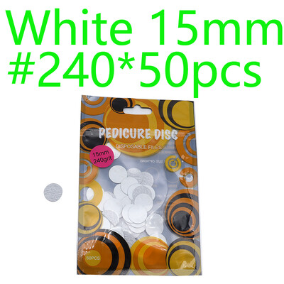 Naujas~Juodas/Baltas Šlifavimo popierius 50/vnt Pedikiūro pėdų priežiūros įrankiai 15mm 20mm 25mm nagų grąžtas Diskinis diskas Salon Calluse Keičiamas