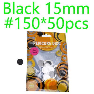 Naujas~Juodas/Baltas Šlifavimo popierius 50/vnt Pedikiūro pėdų priežiūros įrankiai 15mm 20mm 25mm nagų grąžtas Diskinis diskas Salon Calluse Keičiamas