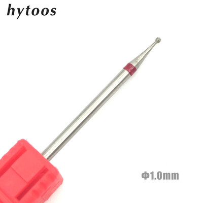 HYTOOS 6 Size Ball Diamond Nail Drill Bit Rotary Burr Cuticle Clean Cutters Manicure Drill Accessories Nail Mills