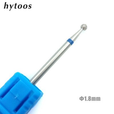 HYTOOS 6 Size Ball Diamond Nail Drill Bit Rotary Burr Cuticle Clean Cutters Manicure Drill Accessories Nail Mills
