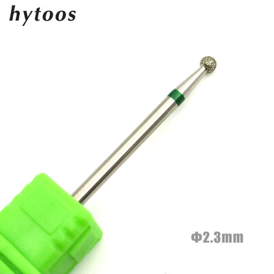 HYTOOS 6 Size Ball Diamond Nail Drill Bit Rotary Burr Cuticle Clean Cutters Manicure Drill Accessories Nail Mills