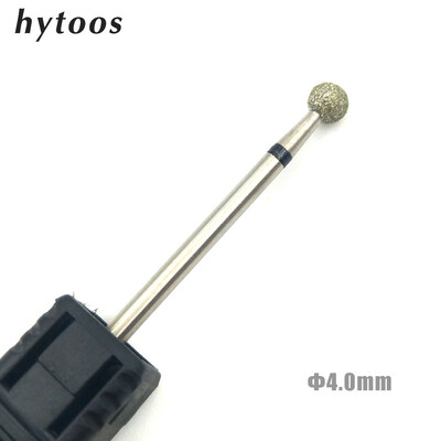 HYTOOS 6 Size Ball Diamond Nail Drill Bit Rotary Burr Cuticle Clean Cutters Manicure Drill Accessories Nail Mills