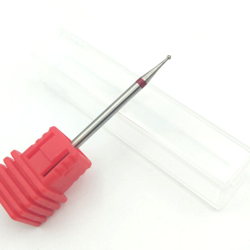 HYTOOS 6 Size Ball Diamond Nail Drill Bit Rotary Burr Cuticle Clean Cutters Manicure Drill Accessories Nail Mills