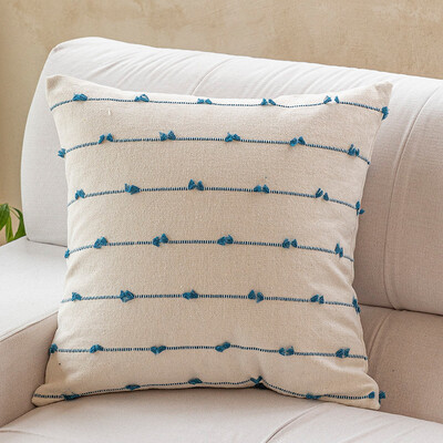 Prugasta jastučnica Jacquard Plava Pamuk Žuta Siva Crna Ružičasta Bež 45x45cm 30x50cm Dekoracija doma Jastučnica Dnevni boravak