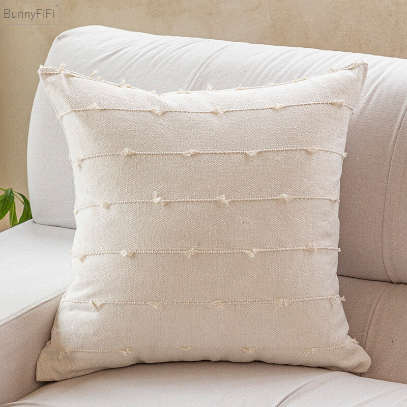 Prugasta jastučnica Jacquard Plava Pamuk Žuta Siva Crna Ružičasta Bež 45x45cm 30x50cm Dekoracija doma Jastučnica Dnevni boravak