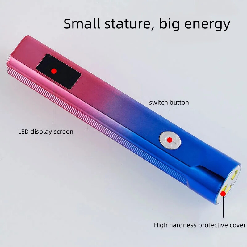 Patogi rankinė nagų džiovintuvo lempa UV/LED nagų kietėjimo gelio lako nagų dailės priemonė, USB įkraunama greitai džiūstanti nagų lempa