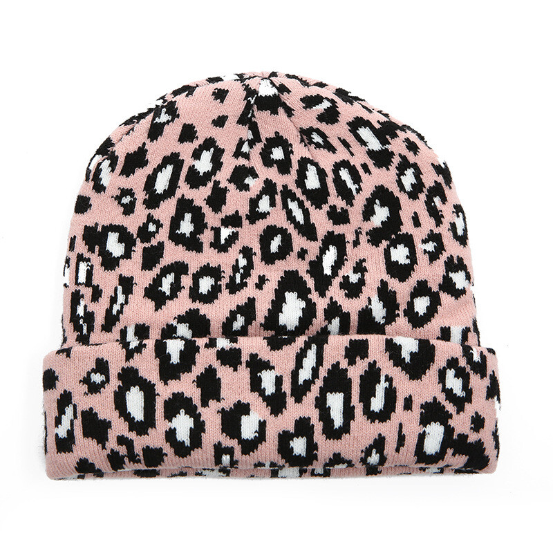 Nova Leopard Jesen Zima Kauzalna Hip Hop Beanie kapa Tide korejska verzija Održava toplinu Pletena kapa Kapa za odrasle