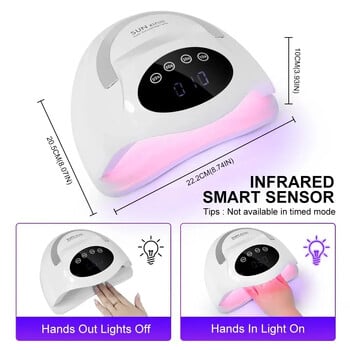 X17 MAX-Lampe UV LED pour secher le vernis à ongles en gel, sèche-ongles professionnel 72 LED