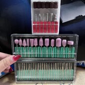 30/12/6 τμχ Διαμαντένια τρυπάνια νυχιών Σετ 3/32 ιντσών φρεζαρίσματος Rotary Burr Clean Files για αξεσουάρ ηλεκτρικού μηχανήματος μανικιούρ *